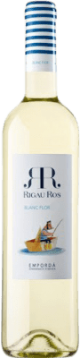 7,95 € Spedizione Gratuita | Vino bianco Oliveda Rigau Ros Blanc Flor Giovane D.O. Empordà Catalogna Spagna Macabeo, Chardonnay, Sauvignon Bianca Bottiglia 75 cl