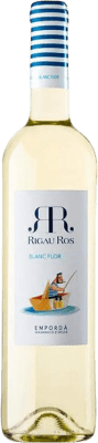 7,95 € Бесплатная доставка | Белое вино Oliveda Rigau Ros Blanc Flor Молодой D.O. Empordà Каталония Испания Macabeo, Chardonnay, Sauvignon White бутылка 75 cl