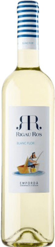 7,95 € Envio grátis | Vinho branco Oliveda Rigau Ros Blanc Flor Jovem D.O. Empordà Catalunha Espanha Macabeo, Chardonnay, Sauvignon Branca Garrafa 75 cl