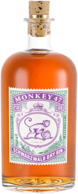69,95 € Kostenloser Versand | Gin Black Forest Monkey 47 Schwarzwald Dry Gin Barrel Cut Deutschland Medium Flasche 50 cl