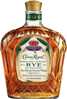 36,95 € Spedizione Gratuita | Whisky Blended Crown Royal Canadian Northern Harvest Rye Canada Bottiglia 1 L