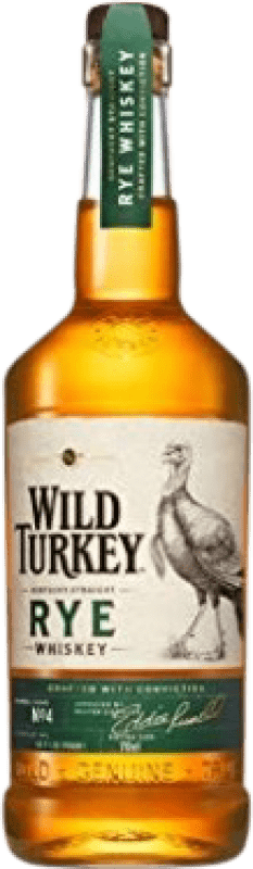 28,95 € Envío gratis | Whisky Bourbon Wild Turkey Rye Estados Unidos Botella 70 cl