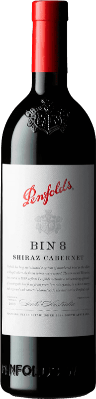 46,95 € 送料無料 | 赤ワイン Penfolds Bin 8 Shiraz Cabernet 南オーストラリア州 オーストラリア Syrah, Cabernet Sauvignon ボトル 75 cl