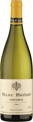21,95 € 免费送货 | 白酒 Marc Brédif A.O.C. Vouvray 卢瓦尔河 法国 Chenin White 瓶子 75 cl