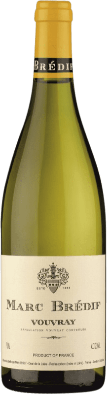 21,95 € Бесплатная доставка | Белое вино Marc Brédif A.O.C. Vouvray Луара Франция Chenin White бутылка 75 cl
