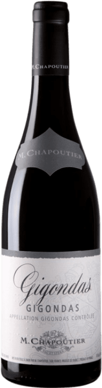 28,95 € Бесплатная доставка | Красное вино Michel Chapoutier Gigondas Рона Франция Syrah — Сира, Garnacha — Гренаш, Mourvèdre — Мурведр, Cinsault — Сансо Бутылка 75 cl