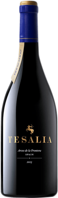 59,95 € Free Shipping | Red wine Tesalia Aged I.G.P. Vino de la Tierra de Cádiz Andalusia Spain Cabernet Sauvignon, Petit Verdot, Tintilla de Rota Magnum Bottle 1,5 L