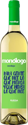 8,95 € Free Shipping | White wine Monólogo Laguardia Aged D.O. Rueda Castilla y León Spain Verdejo Bottle 75 cl