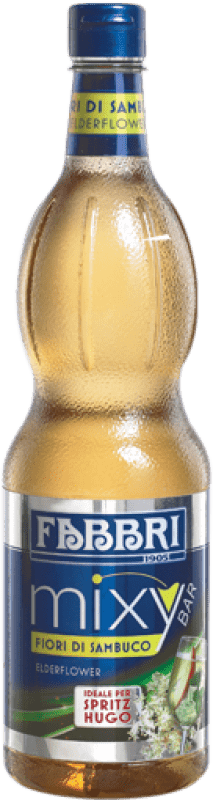 17,95 € Бесплатная доставка | Schnapp Fabbri Mixybar Jarabe de Flor de Saúco Sambuco Elderflower Италия бутылка 1 L Без алкоголя