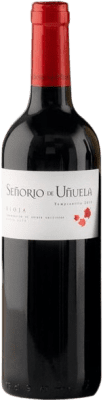 6,95 € Бесплатная доставка | Красное вино Patrocinio Señorio de Uñuela D.O.Ca. Rioja Ла-Риоха Испания Tempranillo бутылка 75 cl
