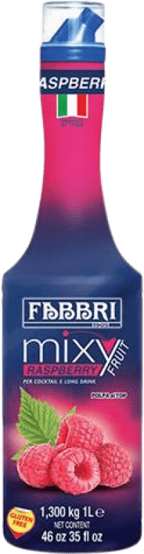 33,95 € Envío gratis | Schnapp Fabbri Puré Frambuesa Italia Botella 1 L Sin Alcohol