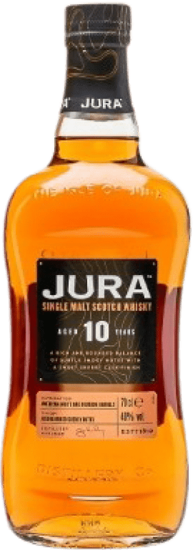 41,95 € Kostenloser Versand | Whiskey Single Malt Isle of Jura Schottland Großbritannien 10 Jahre Flasche 70 cl