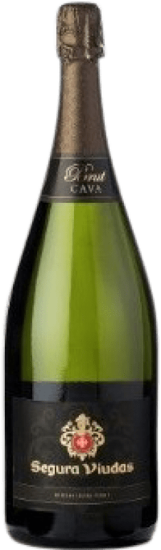 48,95 € 送料無料 | 白スパークリングワイン Segura Viudas Brut 予約 D.O. Cava スペイン Macabeo, Xarel·lo, Parellada ボトル Jéroboam-ダブルマグナム 3 L