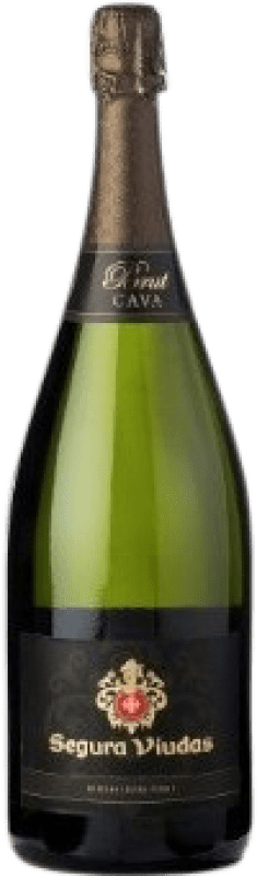 49,95 € Free Shipping | White Sparkling Wine Segura Viudas Brut Reserve — Aged D.O. Cava Spain Macabeo, Xarel·lo, Parellada Jéroboam-Double Magnum Bottle 3 L