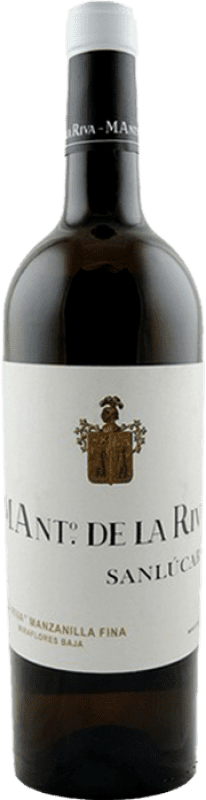 18,95 € Бесплатная доставка | Креплёное вино De la Riva Miraflores Baja D.O. Manzanilla-Sanlúcar de Barrameda Андалусия Испания Palomino Fino Бутылка 75 cl