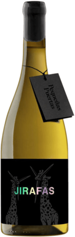 46,95 € 免费送货 | 白酒 Viña Zorzal Pequeñas Puertas Jirafas D.O. Navarra 纳瓦拉 西班牙 Viura 瓶子 75 cl