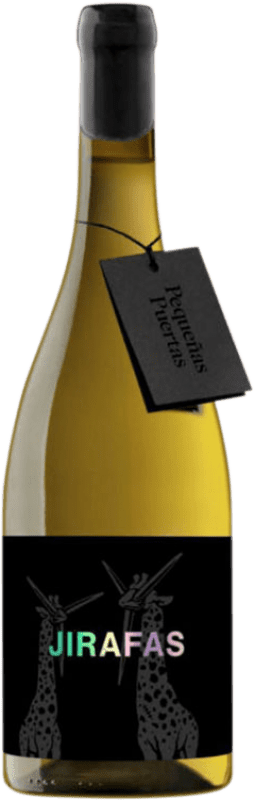 48,95 € Envio grátis | Vinho Branco Viña Zorzal Pequeñas Puertas Jirafas D.O. Navarra Navarra Espanha Viura Eco Biológico Garrafa 75 cl