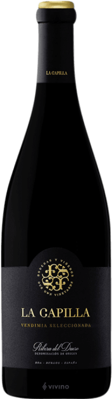 42,95 € Envío gratis | Vino Tinto Finca la Capilla VS Vendimia Seleccionada Crianza D.O. Ribera del Duero Castilla y León España Tempranillo, Merlot Botella 75 cl