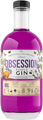 14,95 € Envio grátis | Gin Andalusí Obsession Purple Garrafa 70 cl
