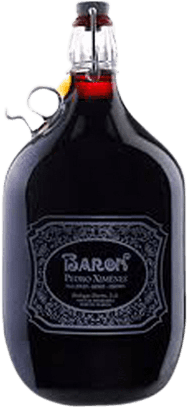 19,95 € Spedizione Gratuita | Vino fortificato Barón D.O. Jerez-Xérès-Sherry Andalusia Spagna Pedro Ximénez Bottiglia Speciale 2 L