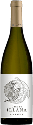 12,95 € Envío gratis | Vino blanco Casa de Illana Carmen Crianza Castilla la Mancha España Sauvignon Blanca Botella 75 cl
