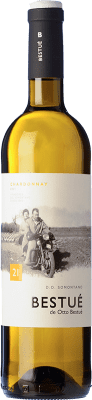 8,95 € Spedizione Gratuita | Vino bianco Otto Bestué D.O. Somontano Aragona Spagna Chardonnay Bottiglia 75 cl