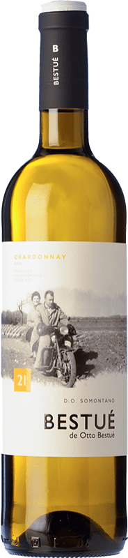8,95 € Бесплатная доставка | Белое вино Otto Bestué D.O. Somontano Арагон Испания Chardonnay бутылка 75 cl