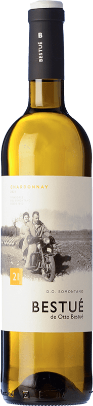 8,95 € Free Shipping | White Wine Otto Bestué D.O. Somontano Aragon Spain Chardonnay 75 cl