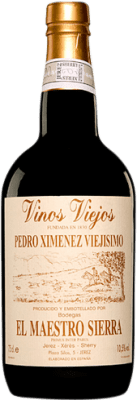89,95 € Kostenloser Versand | Verstärkter Wein Maestro Sierra PX Viejísimo D.O. Jerez-Xérès-Sherry Andalusien Spanien Pedro Ximénez Flasche 75 cl