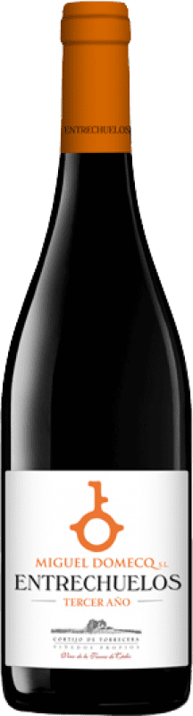11,95 € Envio grátis | Vinho tinto Entrechuelos Crianza I.G.P. Vino de la Tierra de Cádiz Andaluzia Espanha Tempranillo, Merlot, Syrah, Cabernet Sauvignon Garrafa 75 cl