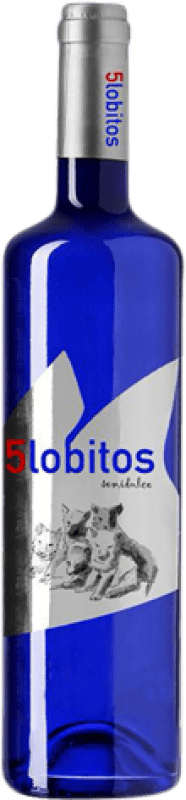 4,95 € Envío gratis | Vino blanco González Palacios 5 Lobitos Semi-Seco Semi-Dulce Andalucía España Sauvignon Blanca Botella 75 cl