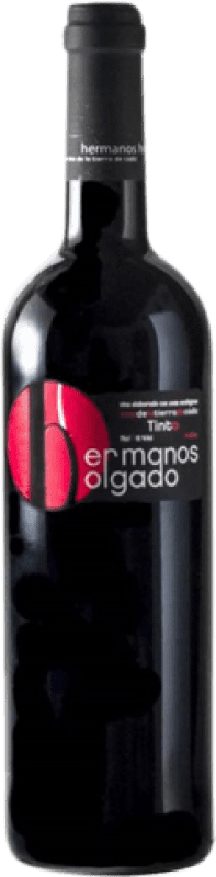 8,95 € Kostenloser Versand | Rotwein Hermanos Holgado Coupage Eiche I.G.P. Vino de la Tierra de Cádiz Andalusien Spanien Syrah, Cabernet Sauvignon, Petit Verdot Flasche 75 cl