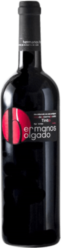 8,95 € Envio grátis | Vinho tinto Hermanos Holgado Coupage Carvalho I.G.P. Vino de la Tierra de Cádiz Andaluzia Espanha Syrah, Cabernet Sauvignon, Petit Verdot Garrafa 75 cl