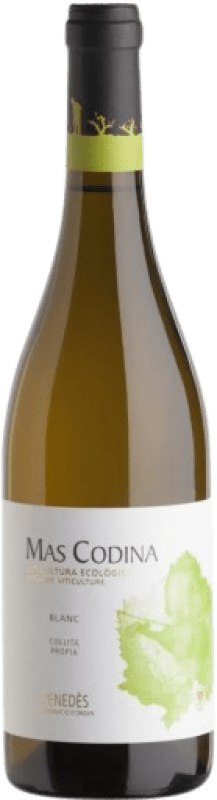 7,95 € Envío gratis | Vino blanco Mas Codina Blanco D.O. Penedès Cataluña España Moscato, Xarel·lo, Chardonnay Botella 75 cl