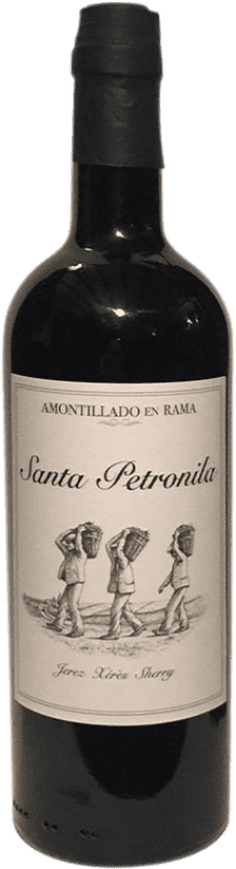 29,95 € Envio grátis | Vinho fortificado Santa Petronila Amontillado en Rama D.O. Jerez-Xérès-Sherry Andaluzia Espanha Palomino Fino Garrafa Medium 50 cl
