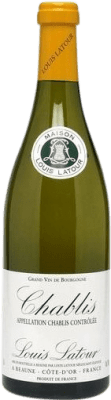 19,95 € Envio grátis | Vinho branco Louis Latour A.O.C. Chablis Borgonha França Chardonnay Meia Garrafa 37 cl