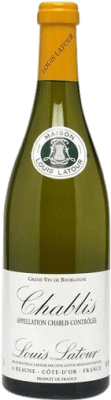 18,95 € Spedizione Gratuita | Vino bianco Louis Latour A.O.C. Chablis Borgogna Francia Chardonnay Mezza Bottiglia 37 cl