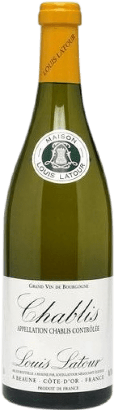 19,95 € Kostenloser Versand | Weißwein Louis Latour A.O.C. Chablis Burgund Frankreich Chardonnay Halbe Flasche 37 cl