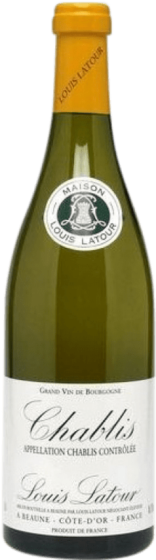 18,95 € Kostenloser Versand | Weißwein Louis Latour A.O.C. Chablis Burgund Frankreich Chardonnay Halbflasche 37 cl