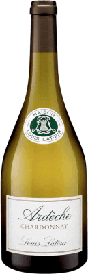 32,95 € Free Shipping | White wine Louis Latour Ardèche A.O.C. Bourgogne Burgundy France Chardonnay Magnum Bottle 1,5 L