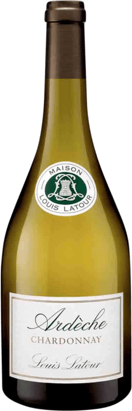 29,95 € Envio grátis | Vinho branco Louis Latour Ardèche A.O.C. Bourgogne Borgonha França Chardonnay Garrafa Magnum 1,5 L