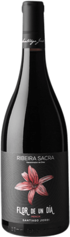 18,95 € 免费送货 | 红酒 Santiago Jordi Flor de un Día 橡木 D.O. Ribeira Sacra 加利西亚 西班牙 Mencía 瓶子 75 cl