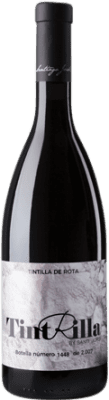 39,95 € Free Shipping | Red wine Santiago Jordi Aged I.G.P. Vino de la Tierra de Cádiz Andalusia Spain Tintilla de Rota Bottle 75 cl