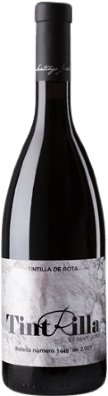 42,95 € Spedizione Gratuita | Vino Rosso Santiago Jordi Crianza — Invecchiato in Botte I.G.P. Vino de la Tierra de Cádiz Andalusia Spagna Tintilla de Rota Bottiglia 75 cl