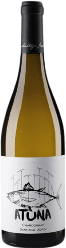 7,95 € Бесплатная доставка | Белое вино Santiago Jordi Atuna Молодой D.O. Somontano Арагон Испания Chardonnay бутылка 75 cl