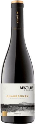 18,95 € Spedizione Gratuita | Vino bianco Otto Bestué Fermentado en Barrica D.O. Somontano Aragona Spagna Chardonnay Bottiglia 75 cl