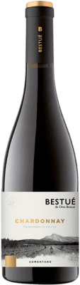 13,95 € Spedizione Gratuita | Vino Bianco Otto Bestué Fermentato in Botte D.O. Somontano Aragona Spagna Chardonnay Bottiglia 75 cl
