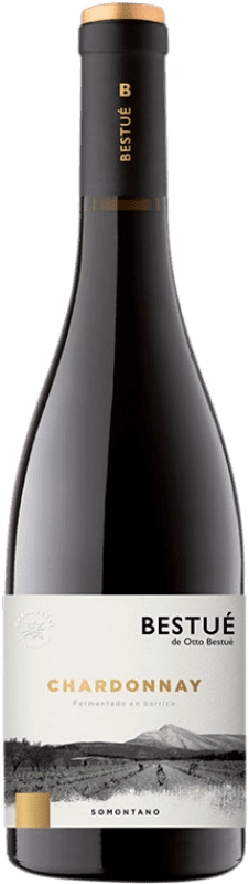 19,95 € Spedizione Gratuita | Vino bianco Otto Bestué Fermentado en Barrica D.O. Somontano Aragona Spagna Chardonnay Bottiglia 75 cl