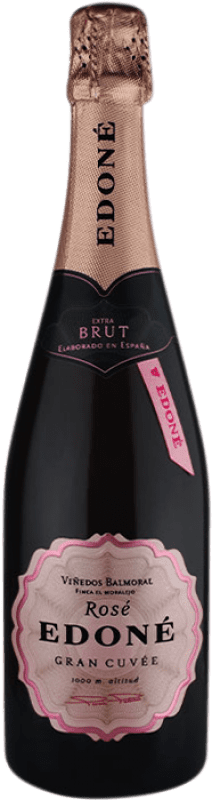 23,95 € Envio grátis | Espumante rosé Balmoral Edoné Gran Cuvée Rosé I.G.P. Vino de la Tierra de Castilla Castela-Mancha Espanha Tempranillo, Syrah Garrafa 75 cl