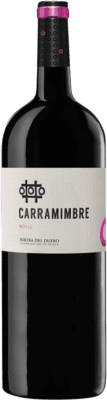 19,95 € 免费送货 | 红酒 Carramimbre 橡木 D.O. Ribera del Duero 卡斯蒂利亚莱昂 西班牙 Tempranillo, Cabernet Sauvignon 瓶子 Magnum 1,5 L